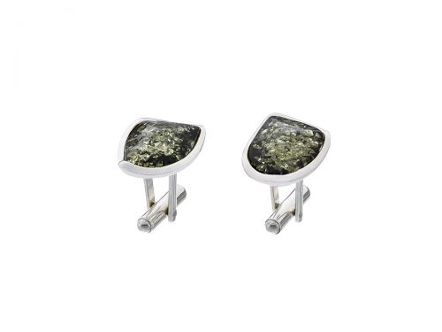 Green Borneo Cufflinks s Amberom