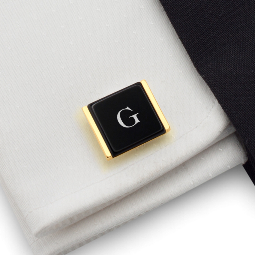 CuffLinks pre zlaté tričko Darček s rytím