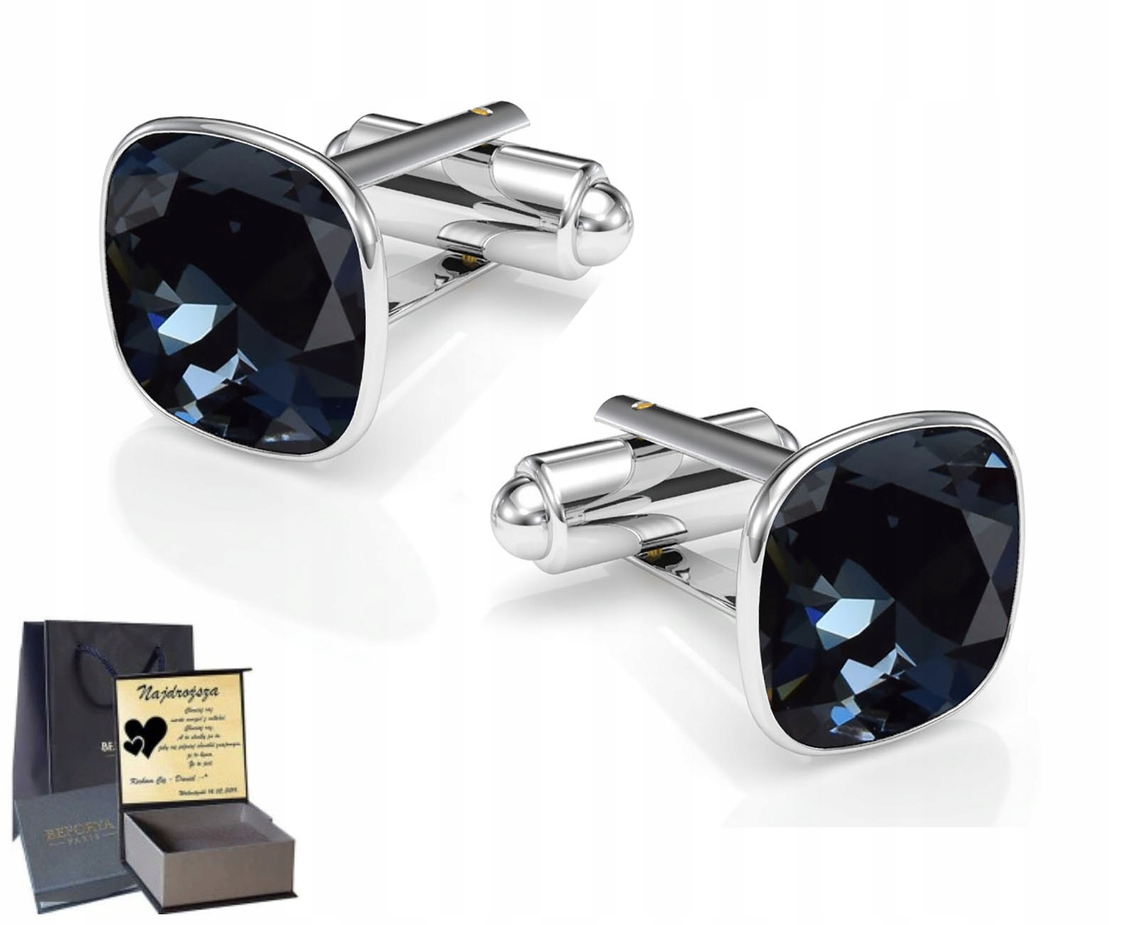 CuffLinks Cufflinks Silver 925 Graphit