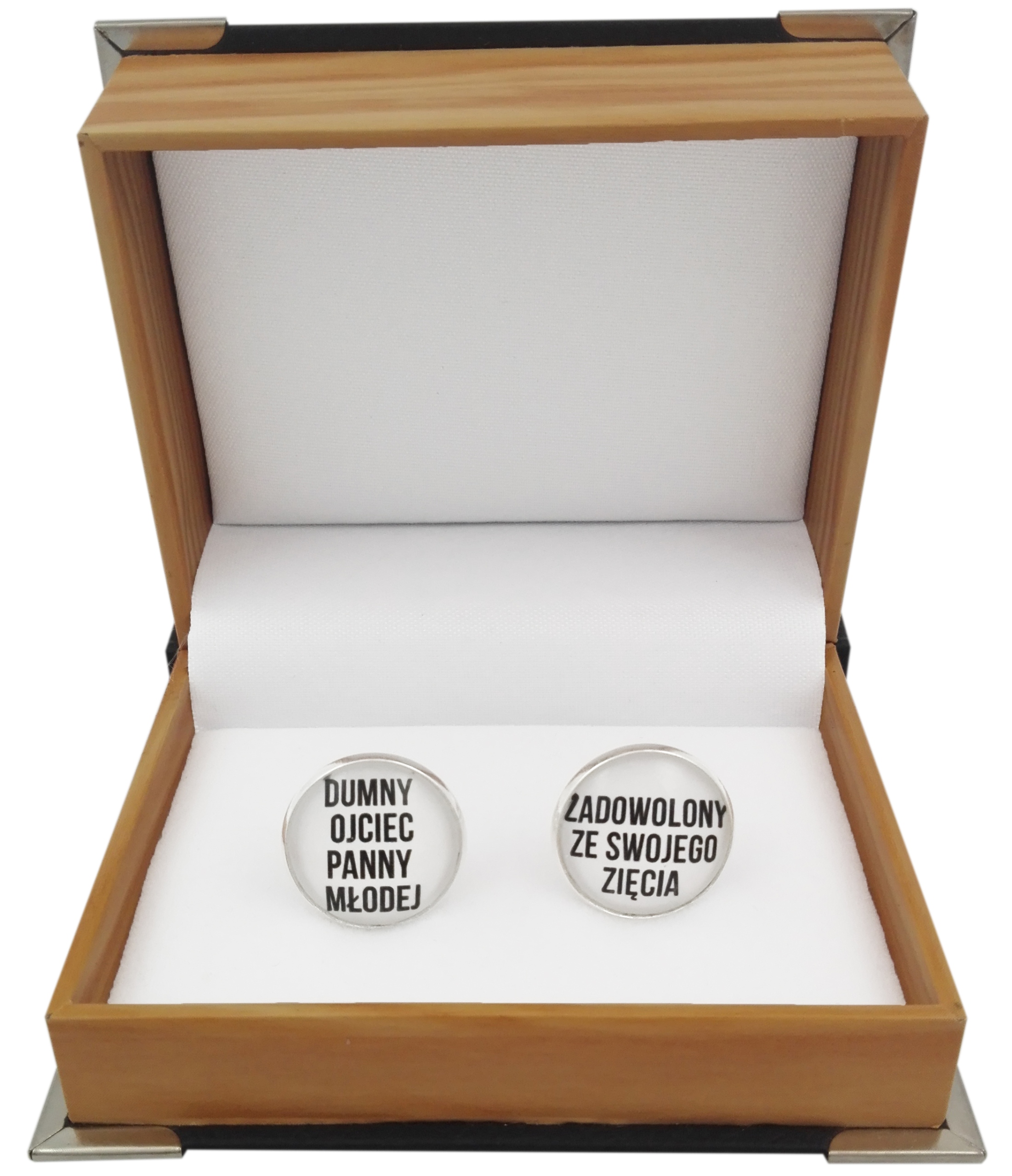 Cufflinks hrdý na svadbu nevesty
