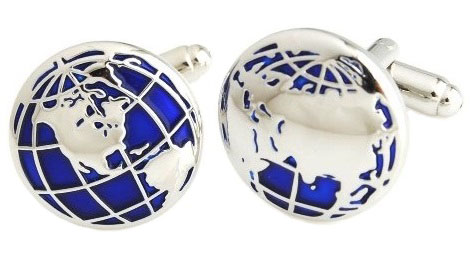 Cuffs Clusts Globe Map Set + Box
