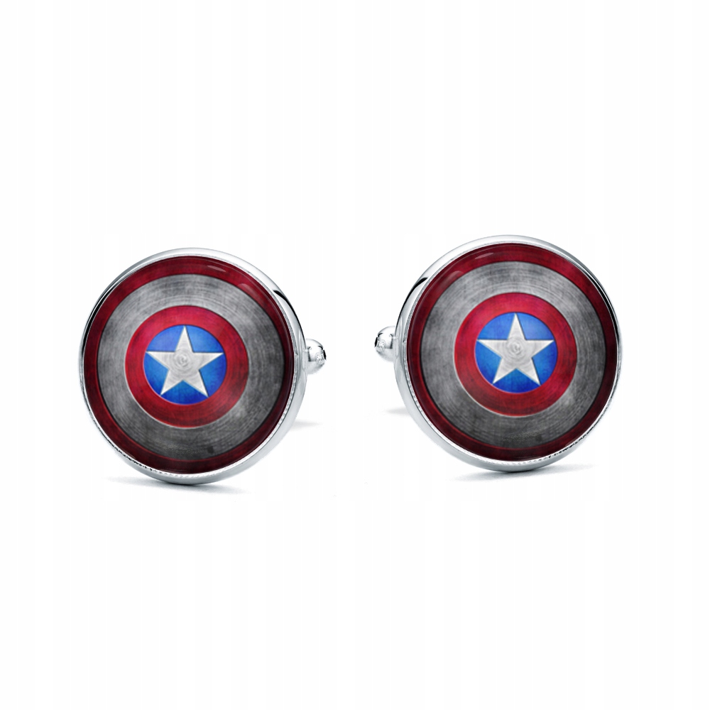 CUFFLINKS CAPTAIN America Marvel Shield