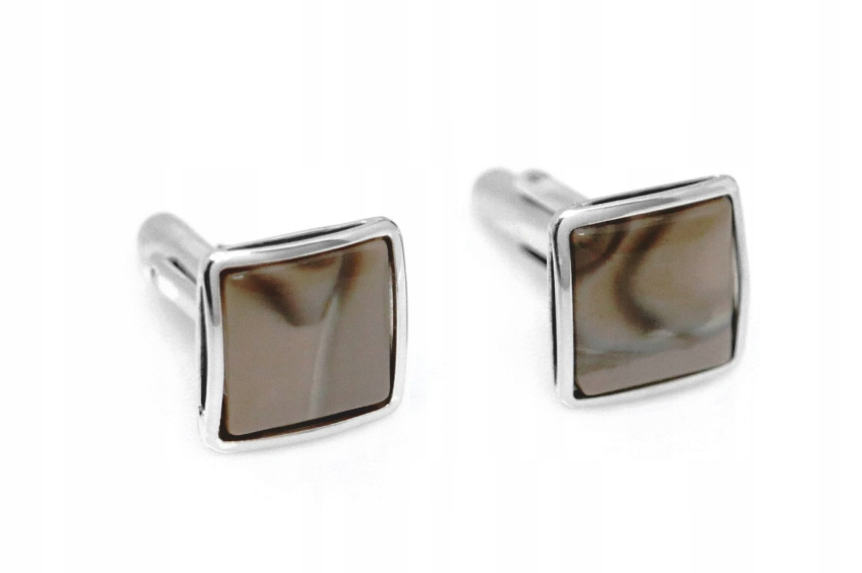 Manžetové gombíky/ pruhovaný flint/ pr.925