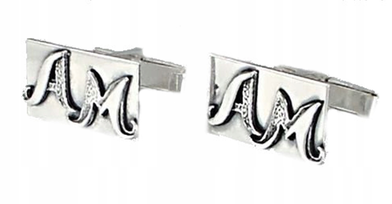 CuffLinks Písmeno 03 Iniciály striebro 925