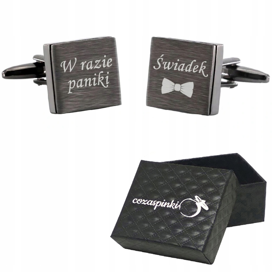 Cufflinks v prípade svadby paniky svedkov