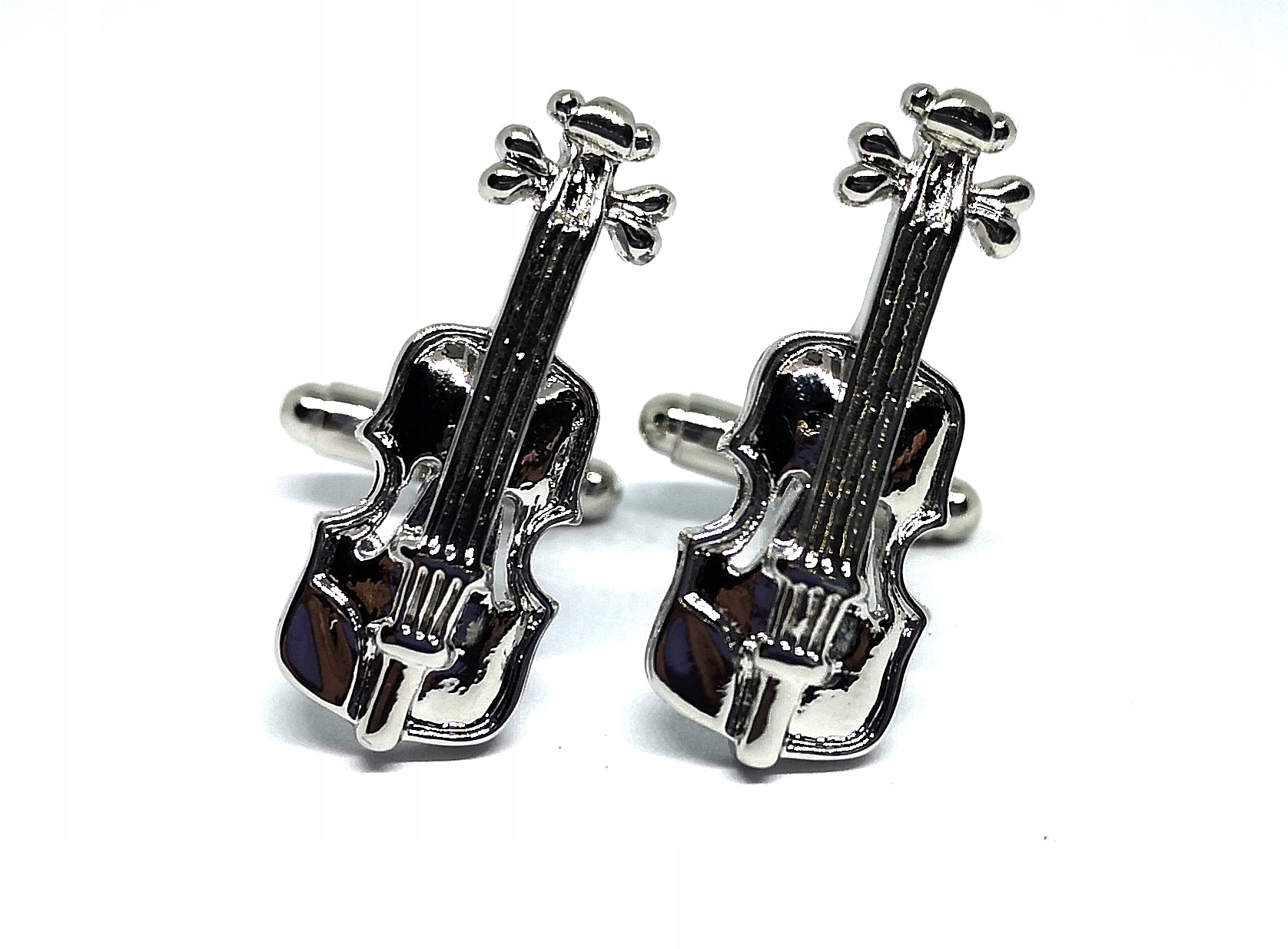 Cufflinks košele husle darček