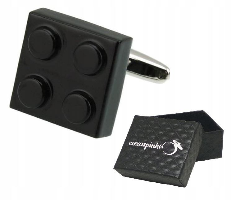 LEGO Black Cufflinks pre košele manžetové gombíky