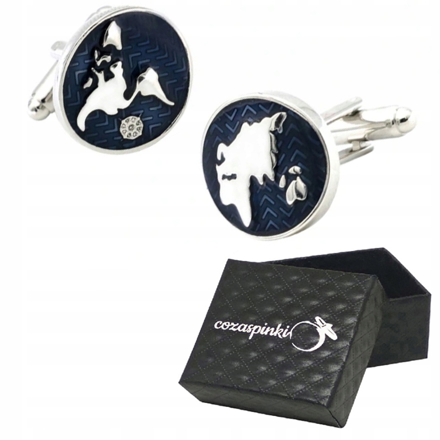Košeľa Cufflinks World Map Box