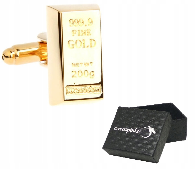 CuffLinks for košele tyčinky zlatá krabica