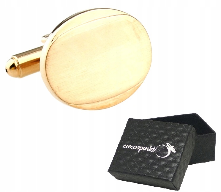 Cufflinks for tričko Cufflinks Gold Oval Box