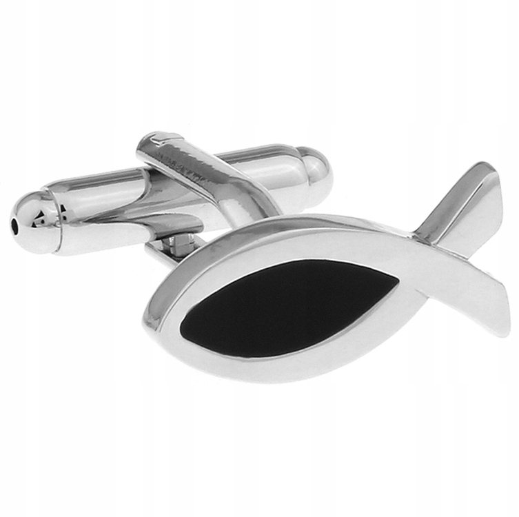 Cufflinks Strieborné ryby symbolové skrinky