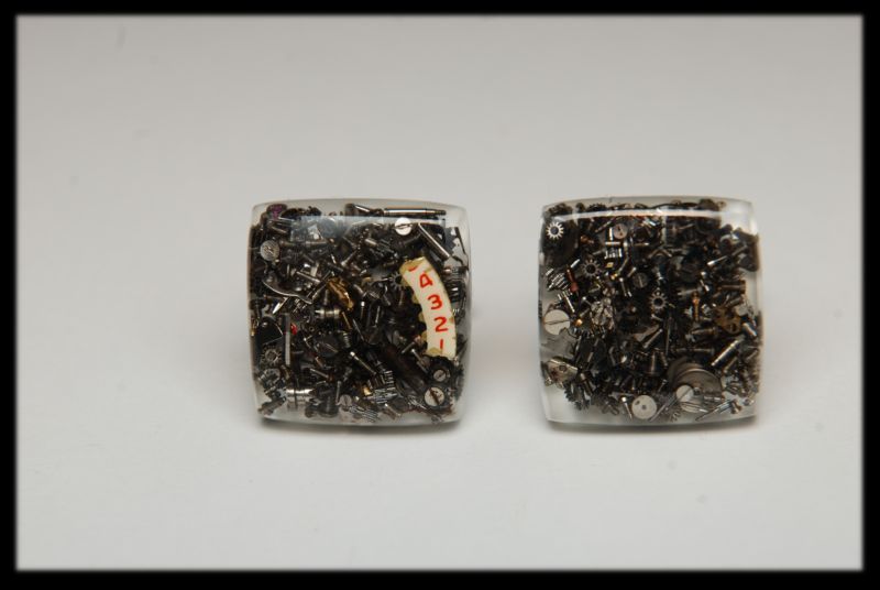 CuffLinks, Steampunk, pre neho, ručne vyrábaný