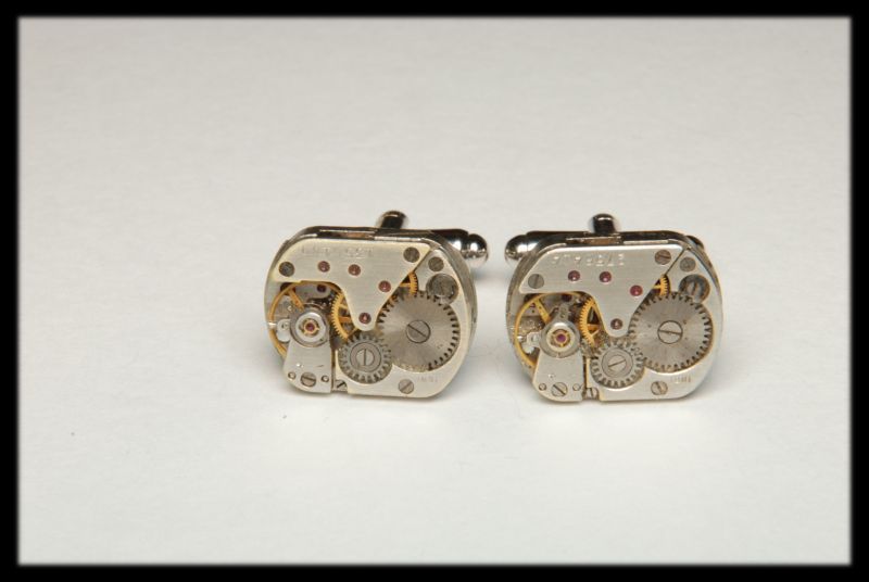 Cufflinks, Steampunk, Watch, pre neho
