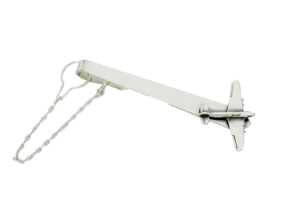 Striebro 925 kravata Spitfire 03
