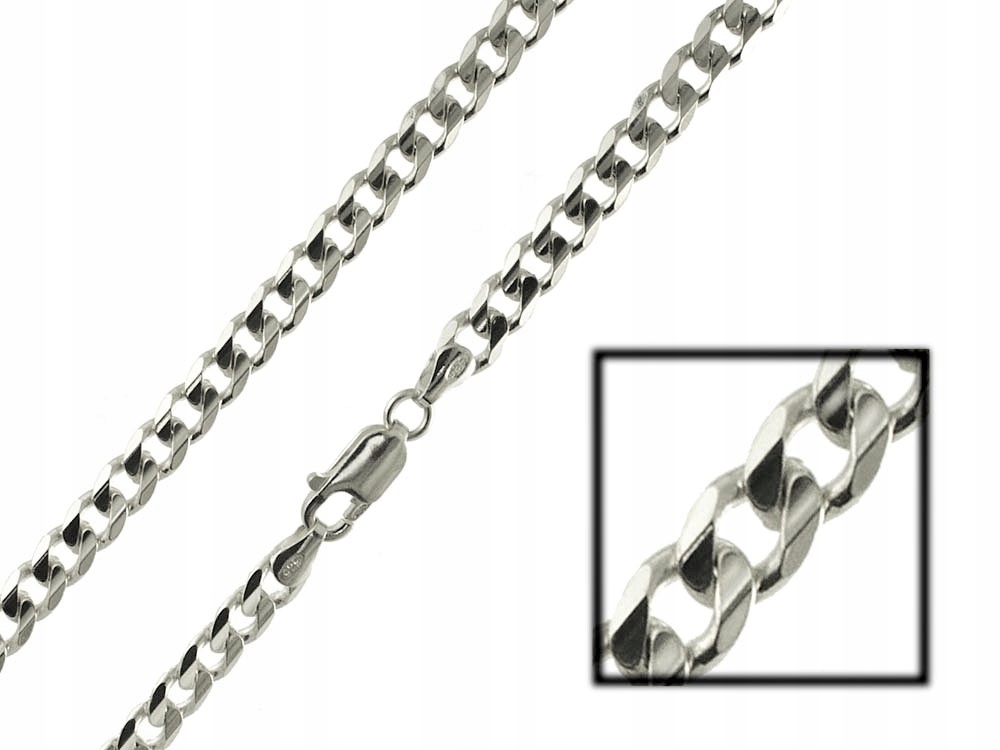 Strieborná reťazová pasta 5,5 mm dlhá 60 cm 21 gr