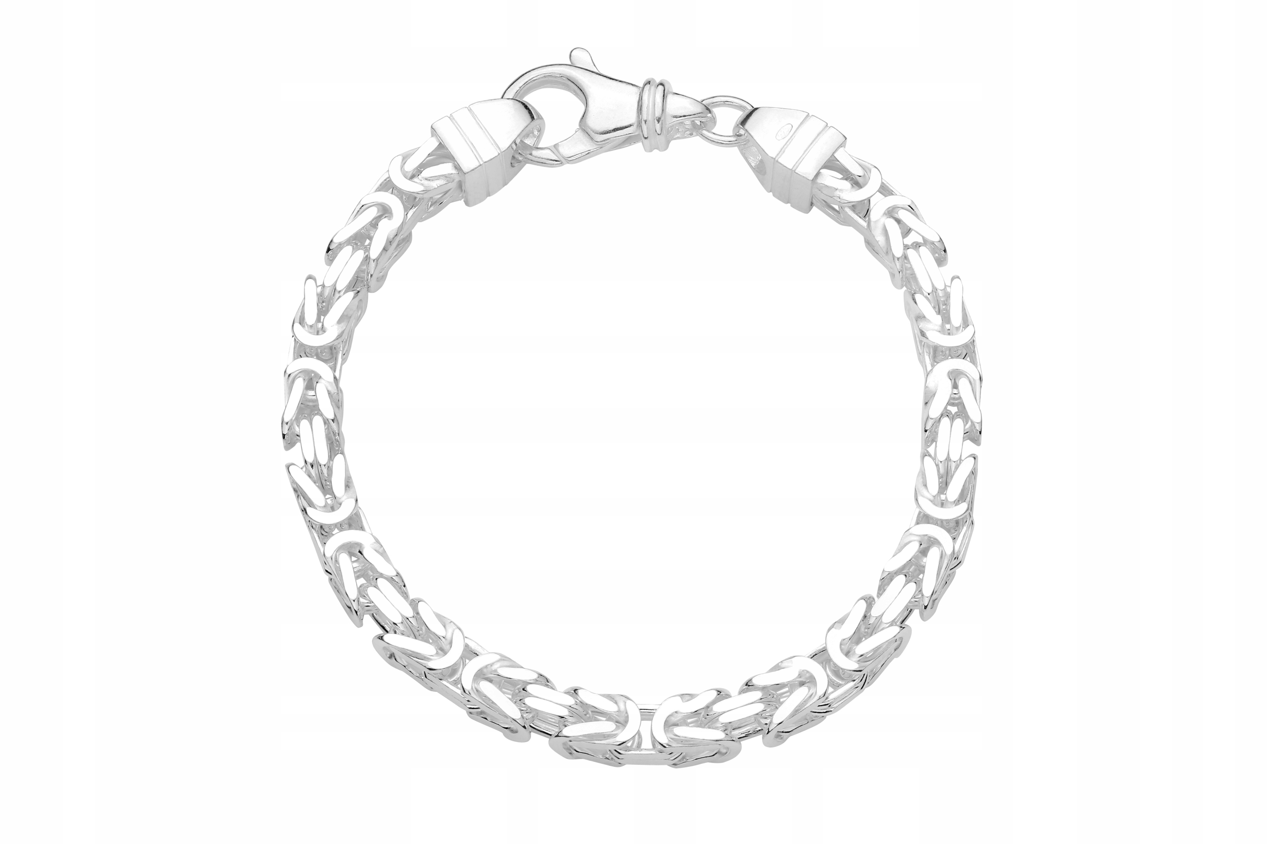 Striebro Royal náramok s náramkom 6 mm/22,5 cm 925