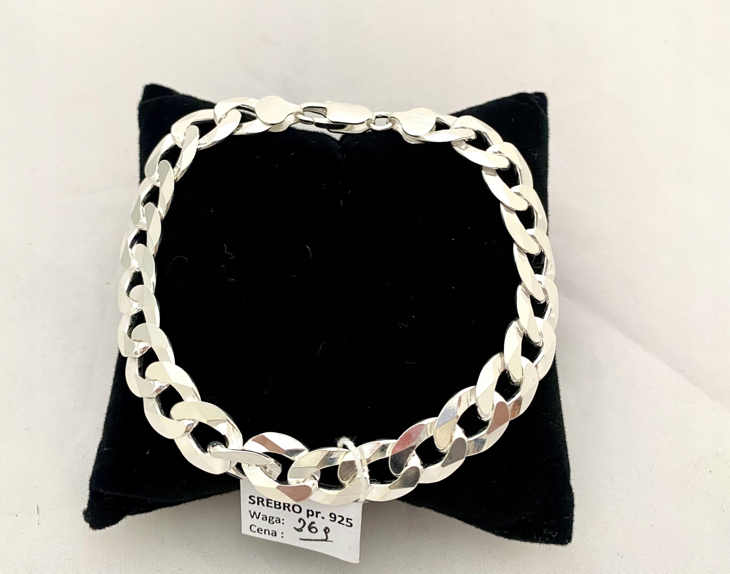 Šírka vetvovej šírky striebra 10 mm 925