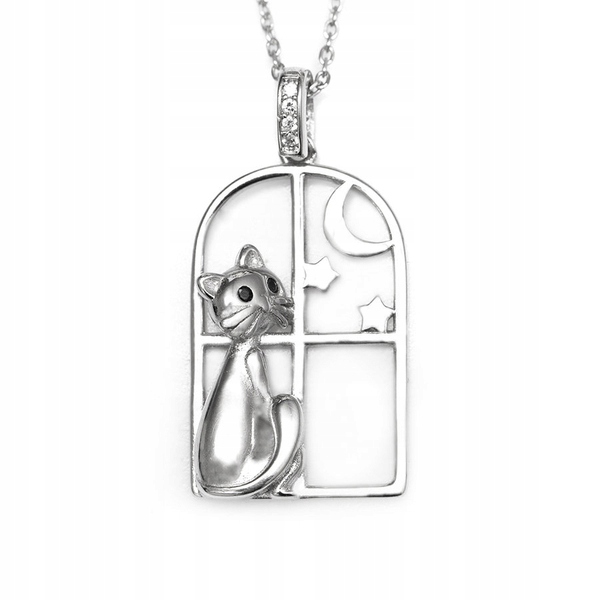 Strieborný náhrdelník Cat, Kitty - Silver Pr. 925