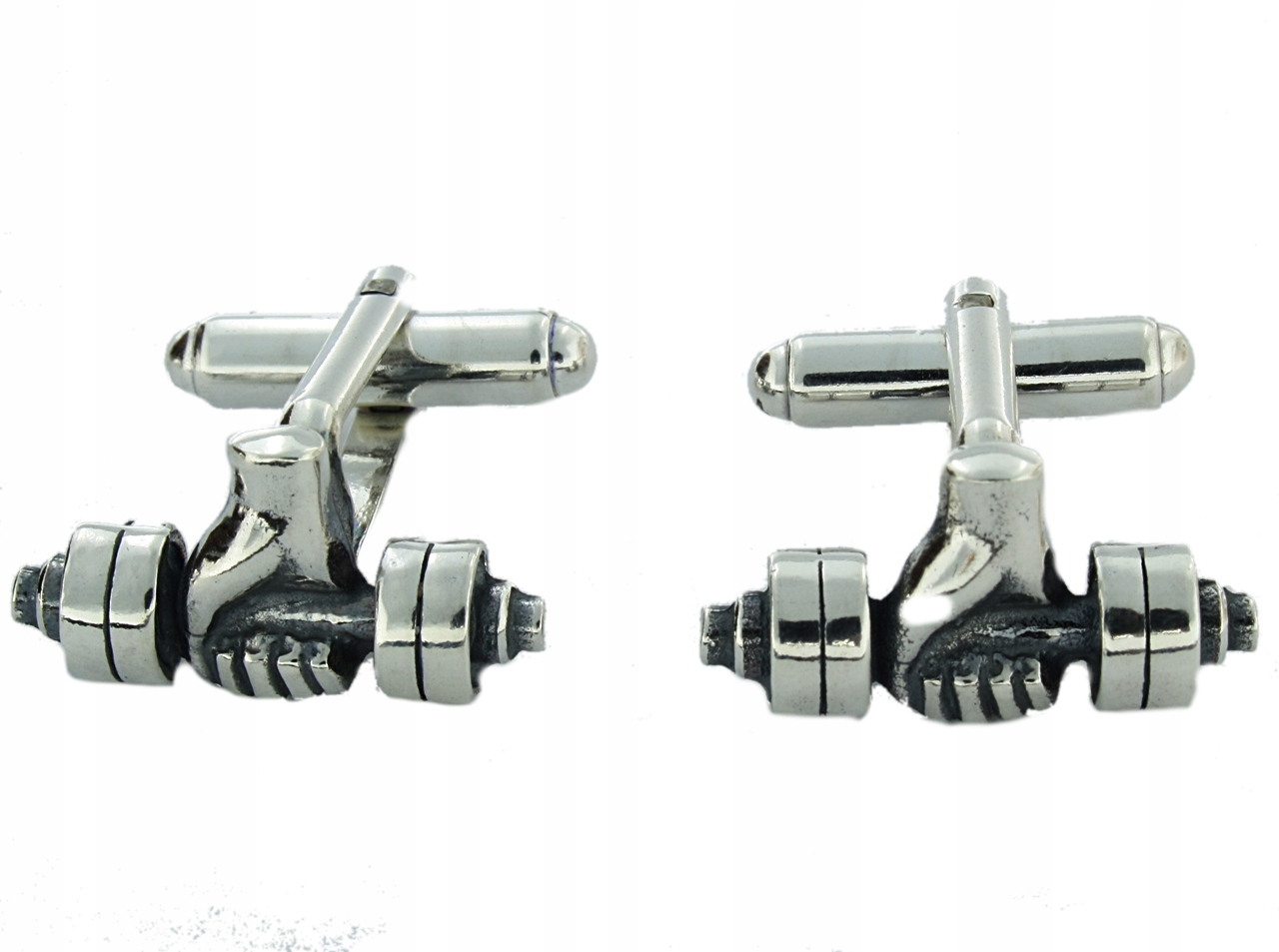 Striebro 0,925 Cufflinks činko
