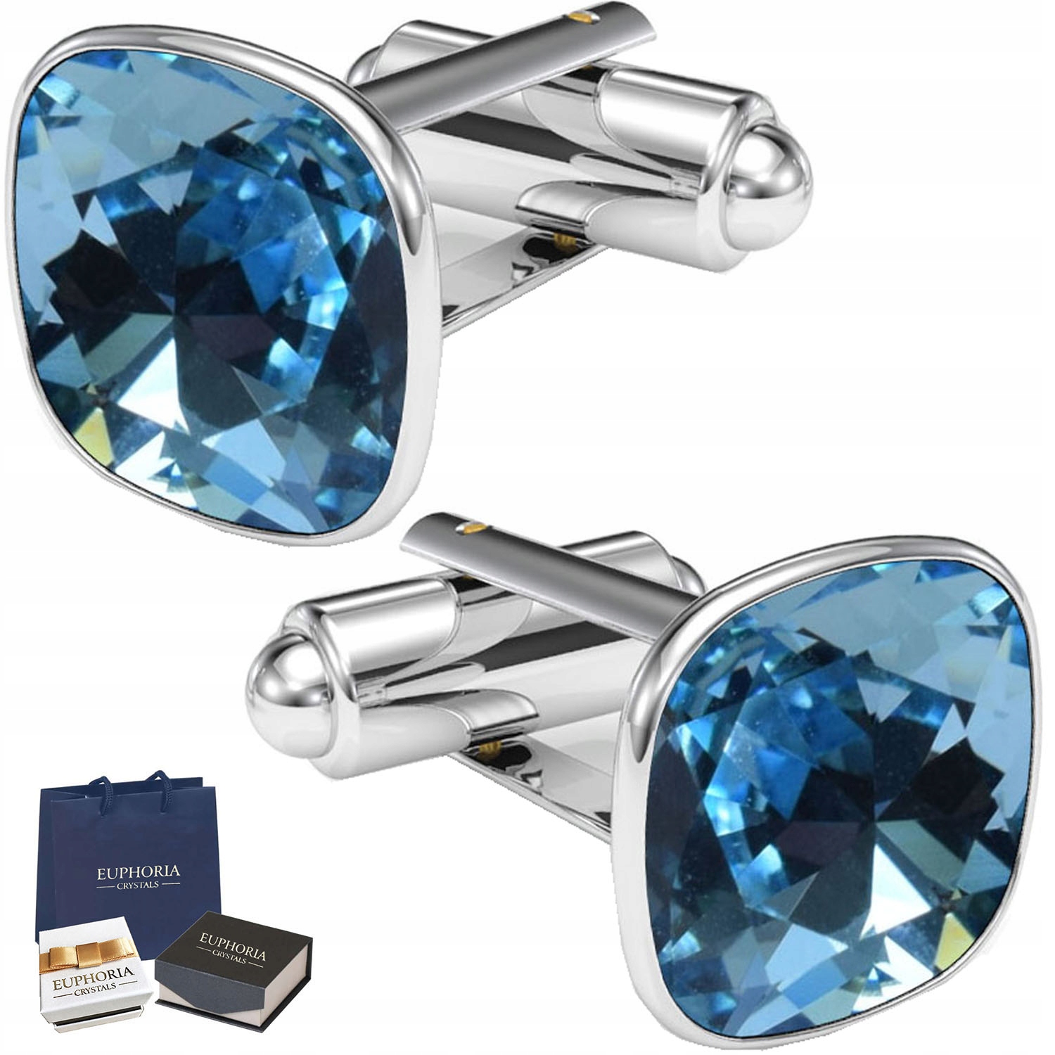 Striebro 925 Cufflinks Swarovski Darček