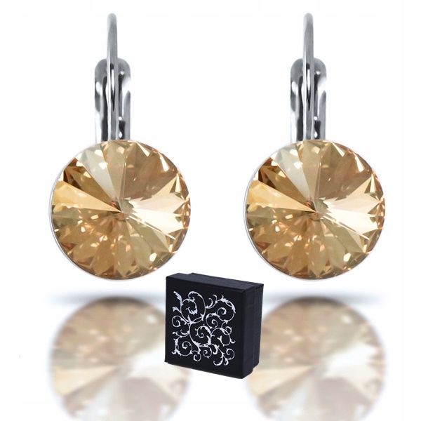 Strieborné kvapkové náušnice Kr Swarovski Star darčeková krabička