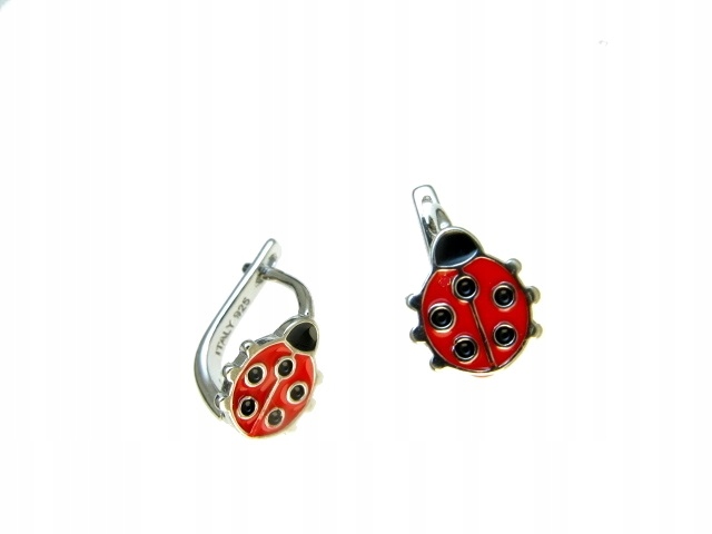 Strieborné náušnice Ladybug Ladybug Ladybug