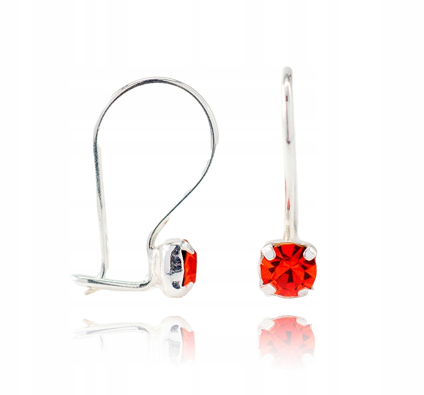 Detské detské ródia -Rhodium Silver 925 náušnice