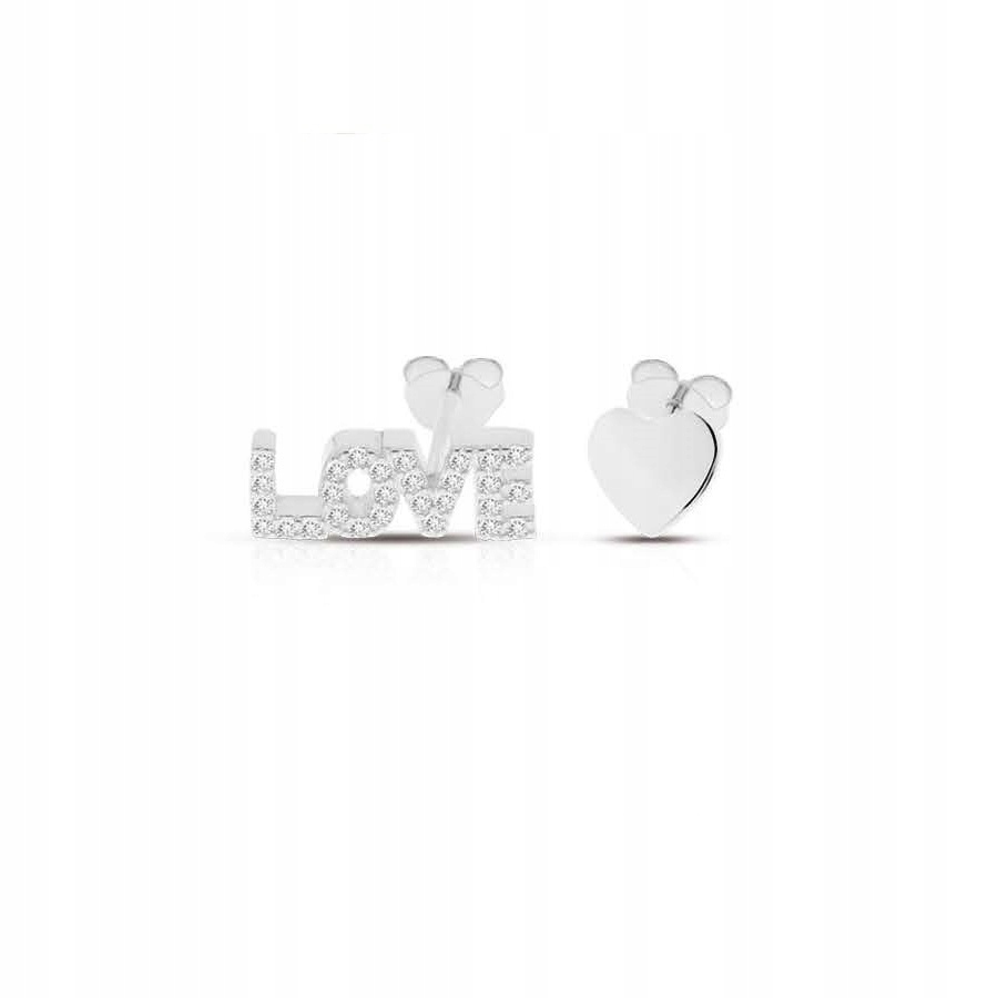 Strieborné náušnice LOVE HEART 925