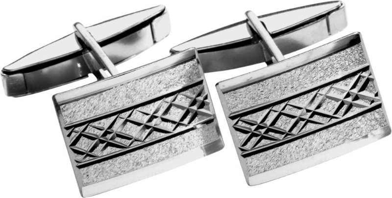 Silver Cufflinks SP013 Gravírovanie zadarmo !!!