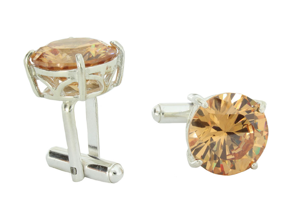 Strieborná manžeta Cufflinks 15 Champagne