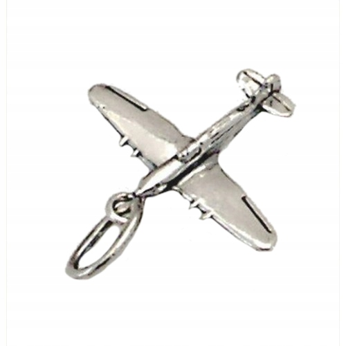 Striebro 0,925 Pendant Pendant Plane Spitfire 03