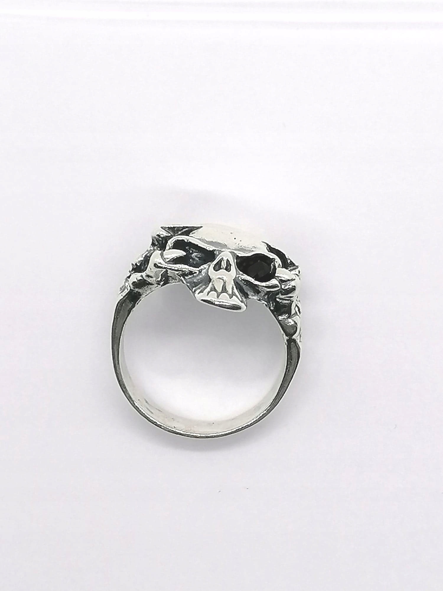 Striebro (925) Signet - Skull, R23, 11g