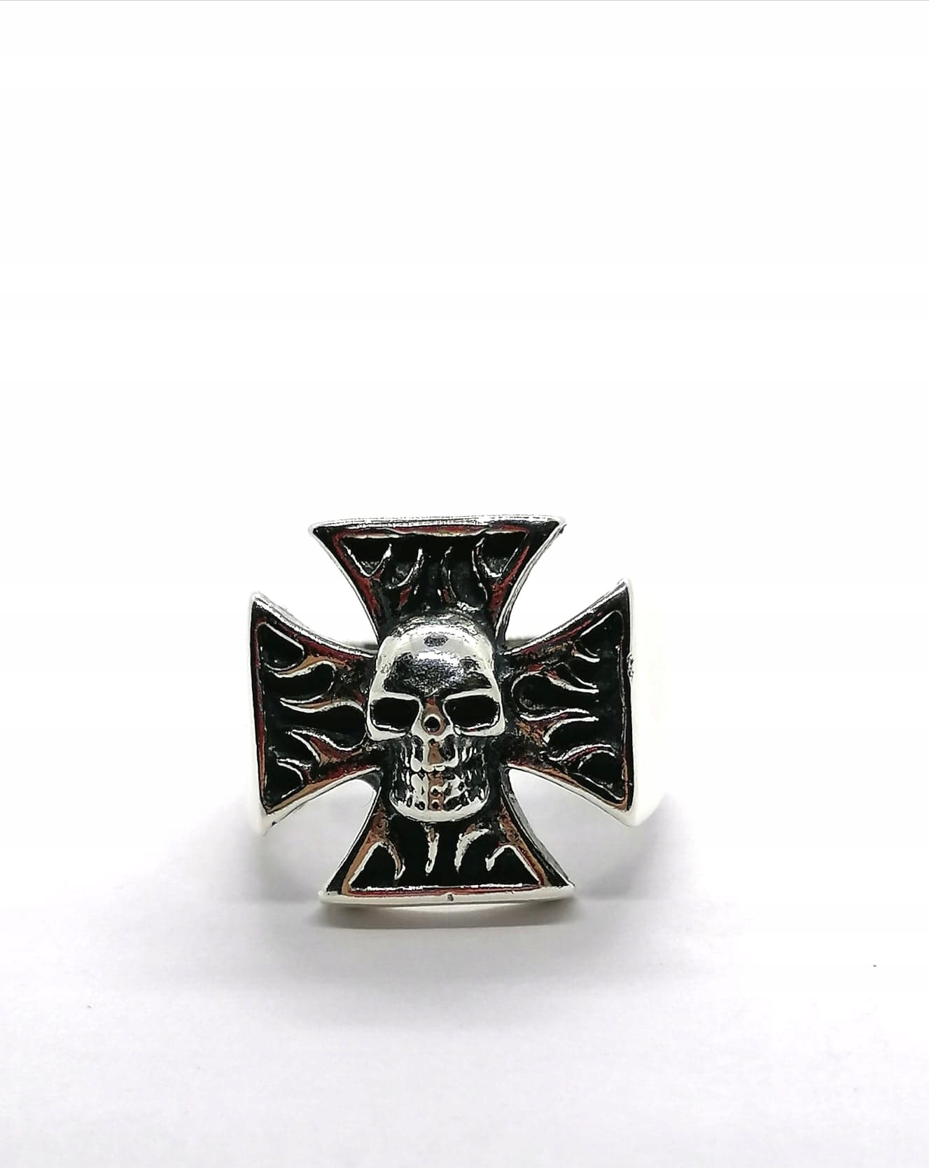 Striebro (925) Signet-Czaska na kríži R25, 19G
