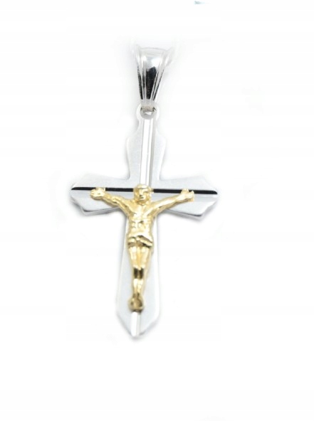 Silver Cross Ježiš pozlátený 925 s reťazou