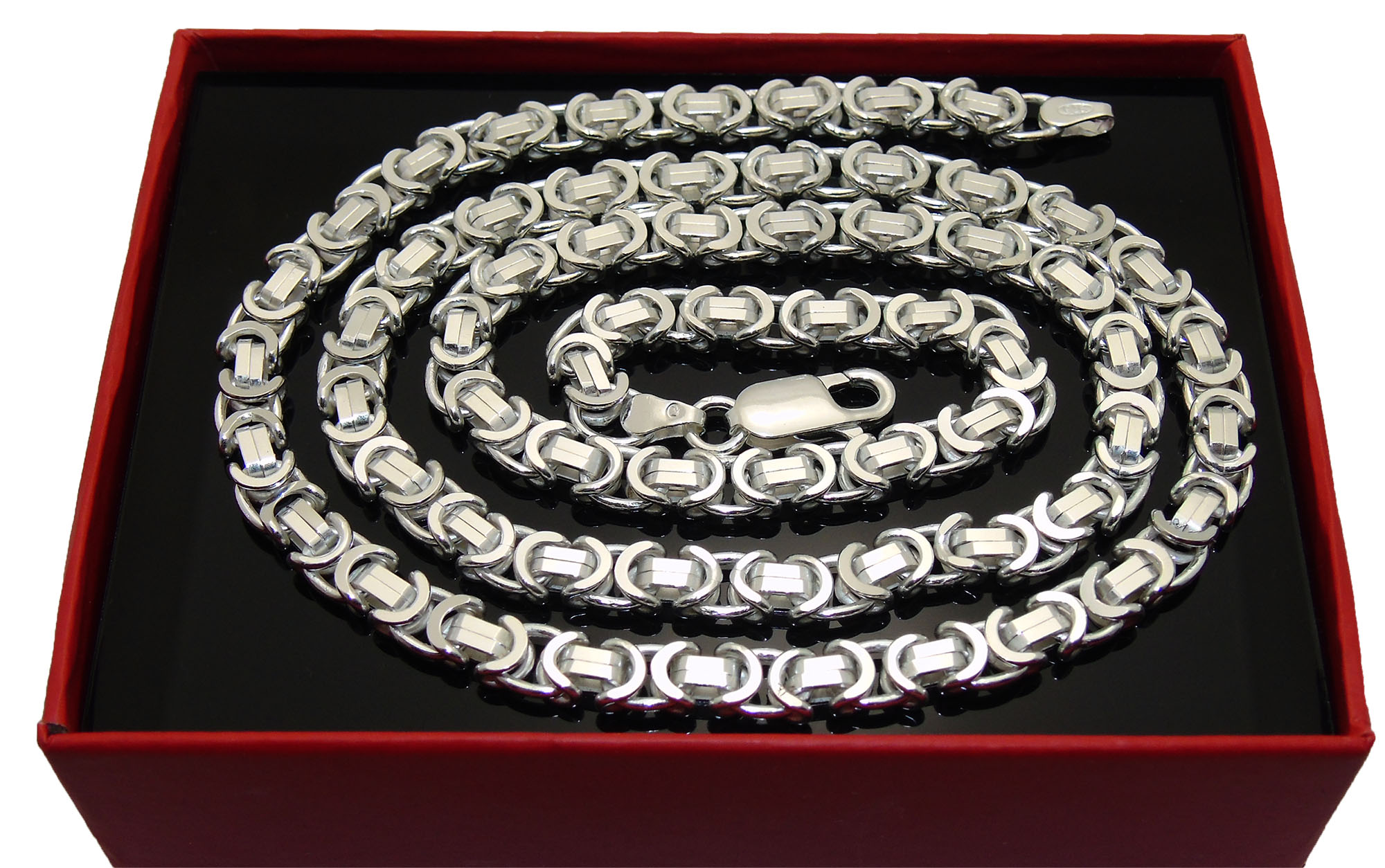 Strieborný reťazec Byzantine Weave 70 cm striebro
