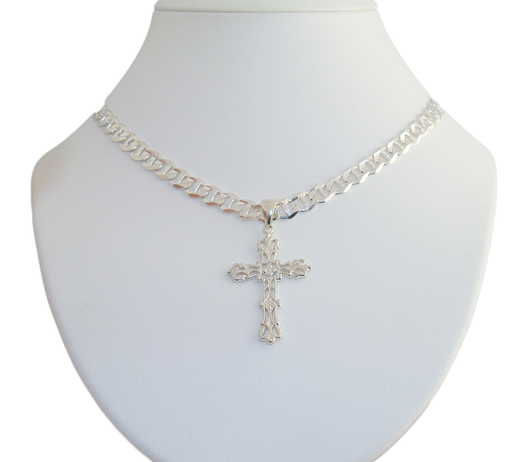 Striebro TDS Guci Chain + Cross Set