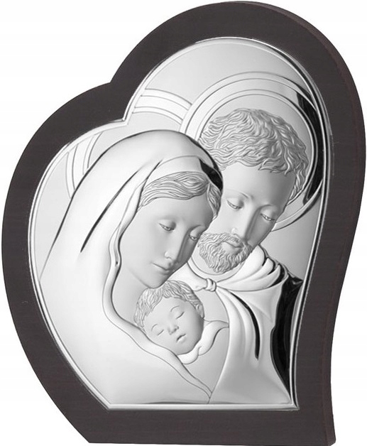 Strieborný obrázok svätý rodinný svadobný rytec SW039