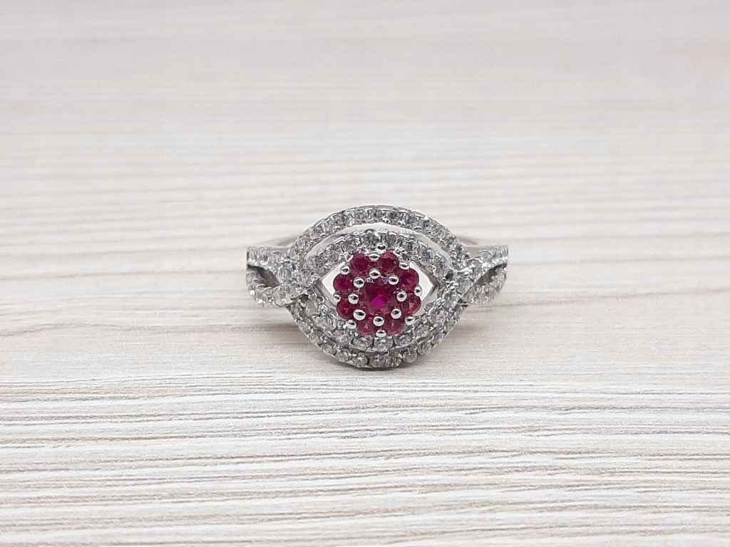 Strieborný prsteň, veľkosť 14, 925