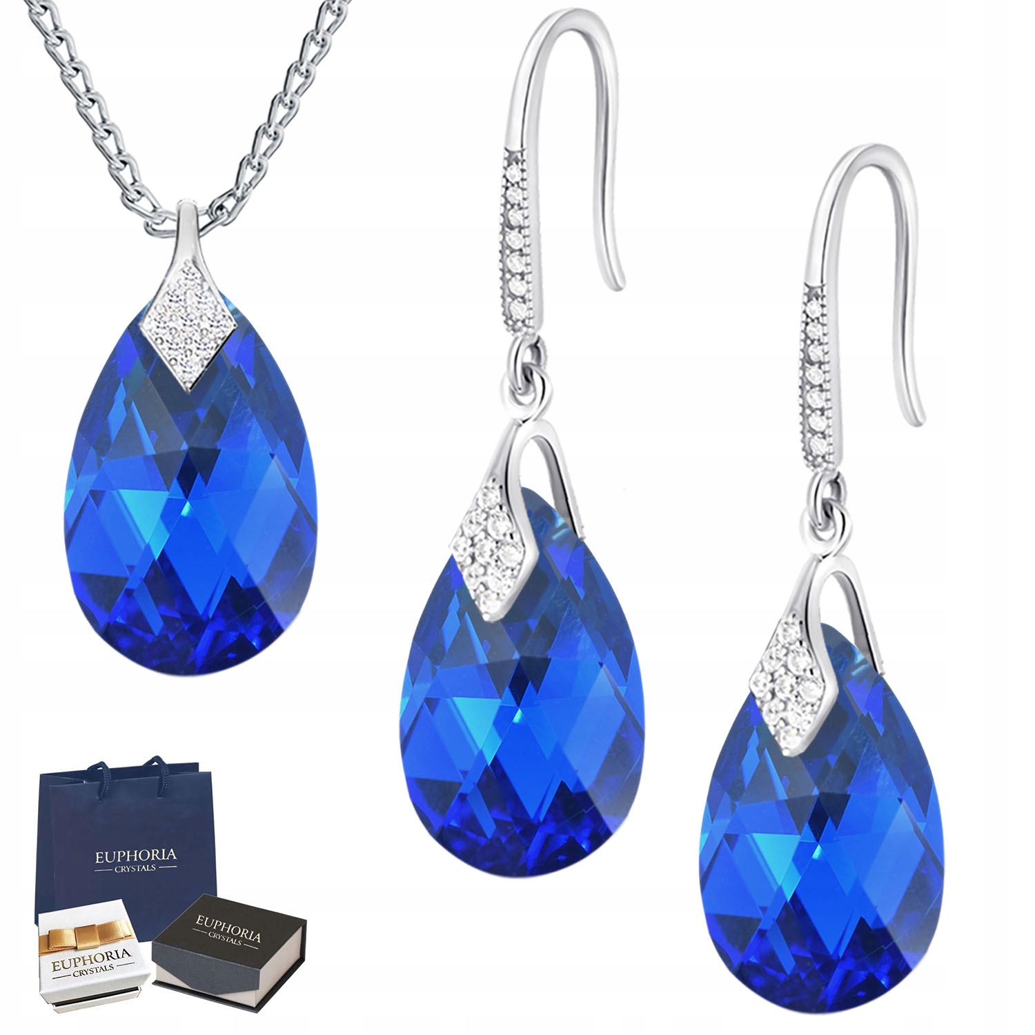 Striebro jedinečná svadobná súprava Swarovski striebro