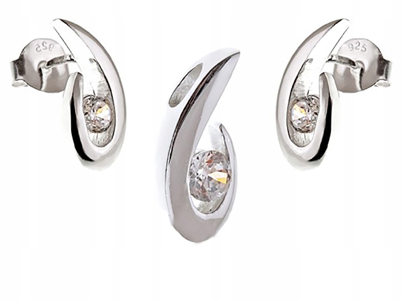 Strieborná šperky s 925 Classic s zirkónmi