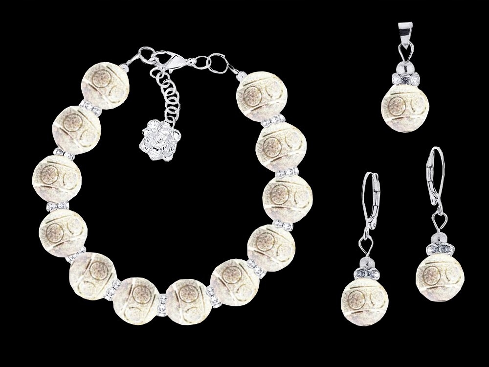 Sada strieborných diamantov a striebro Swarovski