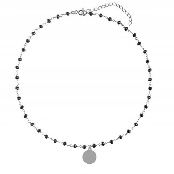 Náhrdelník Silver Choker s onyxes 925