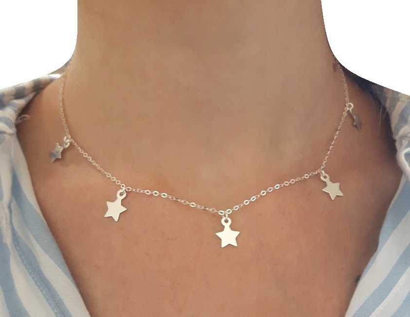 Strieborné náhrdelníky Choker Stars musia mať 925 40