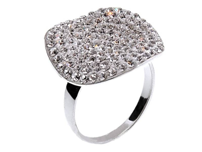 Strieborný prsteň 925 Swarovski Crystals 11R
