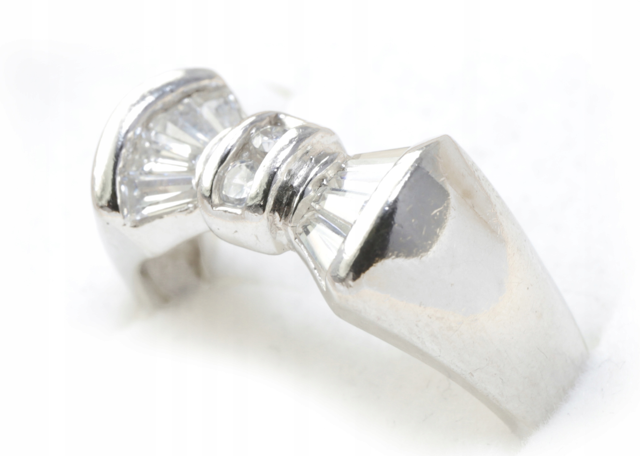 Strieborný prsteň Ag 925 Elegantný kubický zirkón r17