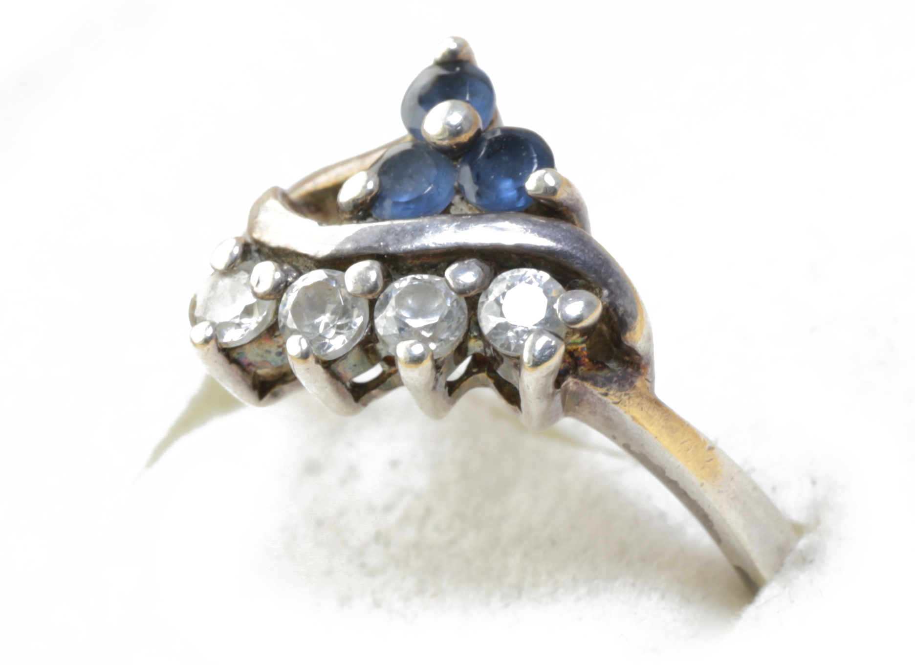 Strieborný prsteň Ag 925 s kvetom kubický zirkón r16