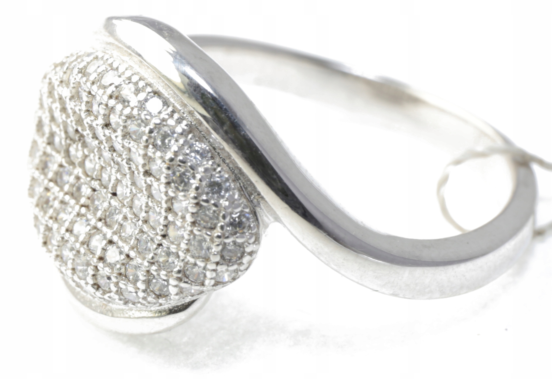 Strieborný prsteň Ag 925, vankúš r16