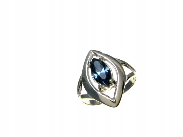 Strieborný prsteň zo zirkónu Swarovski montana 19