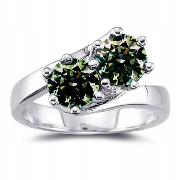 Strieborný prsteň s 2,7 ct moisanitom