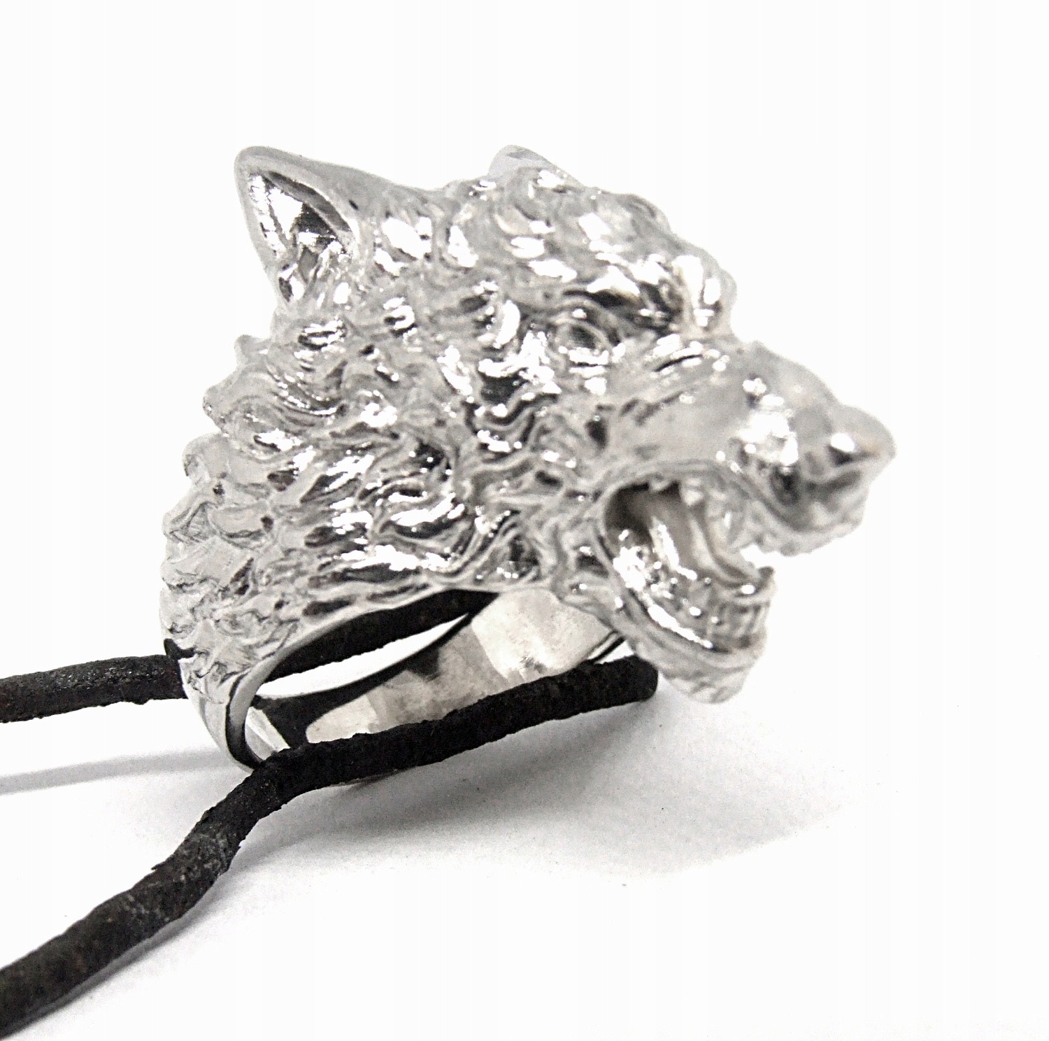 Silver Signette Wolf Head, Silver Pr. 0,925